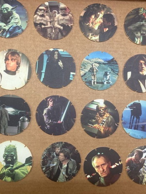 Τάπες Pog Slammer Milk Cap 24 Tazos Walkers 1996 Star Wars μεταχειρισμένες