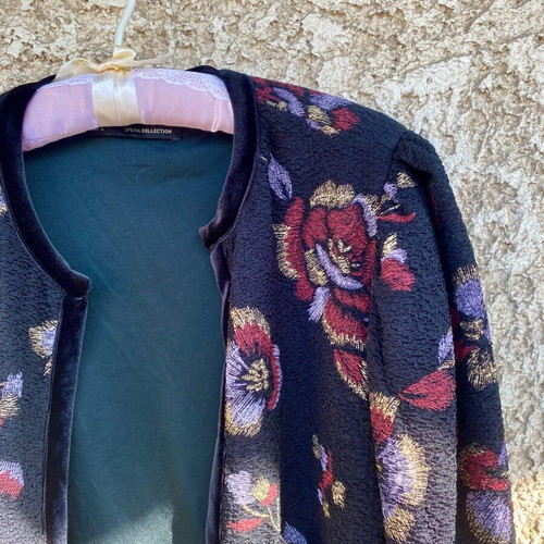 Floral jacket Sfera like new, cardigan-style, size M