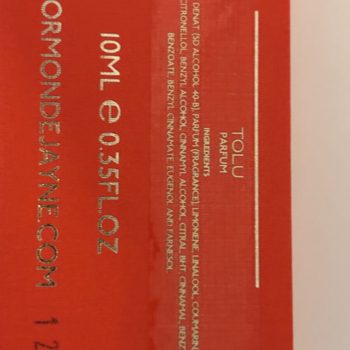 Ormonde Jayne Tolu Parfum travel spray 10ml like new