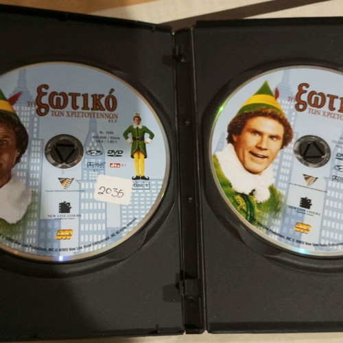 Elf DVD used with Greek subtitles
