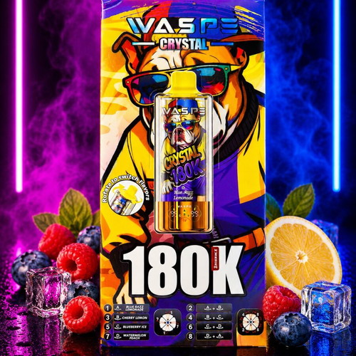 Crystal Vape 180000 Puffs Premium Edition 8-in-1 Flavors