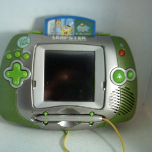 Leap Frog Leapster portable console used with SpongeBob game