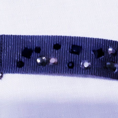 Zara Ousho Medium black sheer panties with rhinestone details