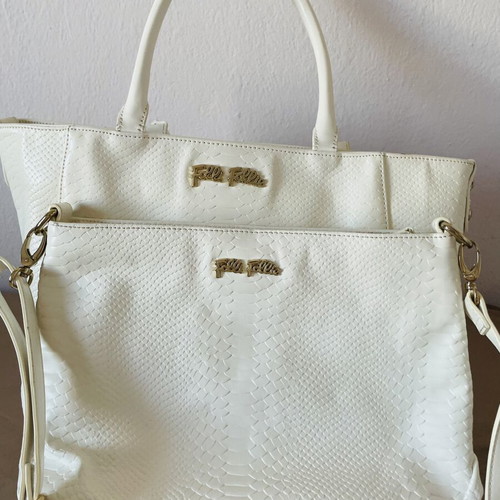 Folli Follie double bag set like new, white