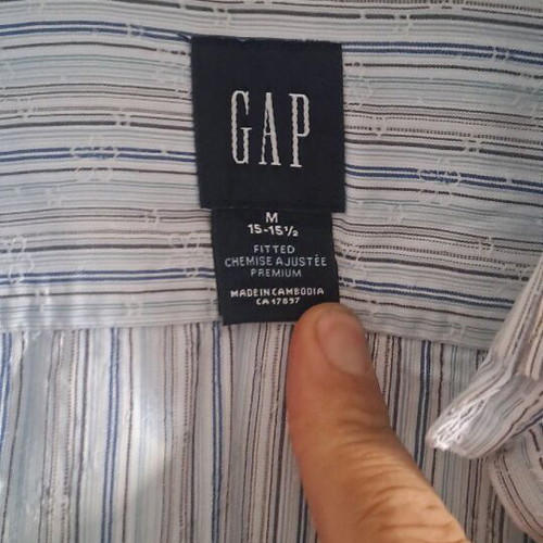 GAP dress shirt size M like new, blue and turquoise