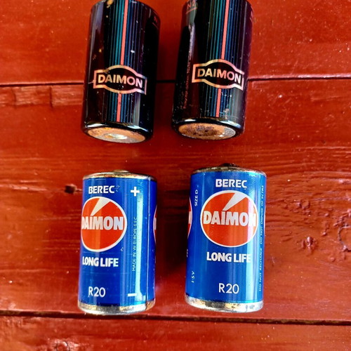 Berec & Daimon batteries used, pack of 10, empty