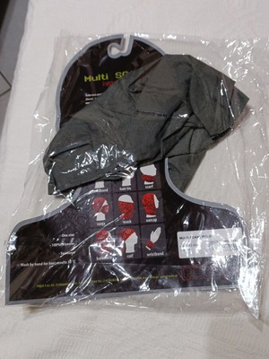 Multi scarf Polo gray, new, polyester