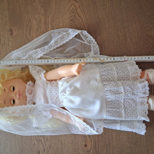 Vintage USSR Bride Doll used, very good condition