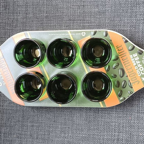Jägermeister Shot Glass Set with Original Serving Tray
