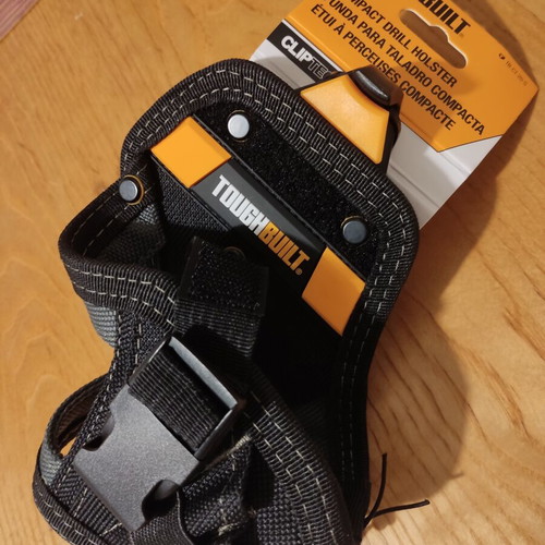 Though Built drill holster and 6-pocket tool pouch with Clip Tech