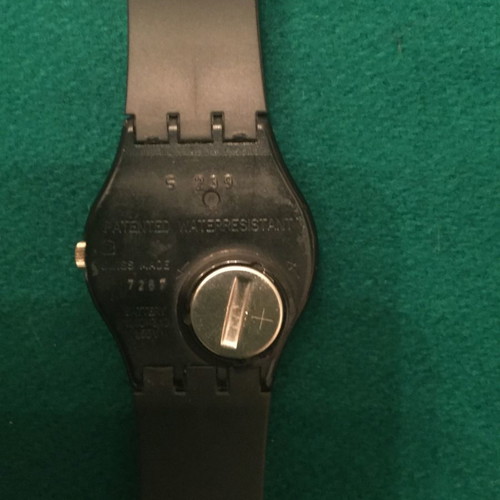 Swatch collectible watch used with broken clasp