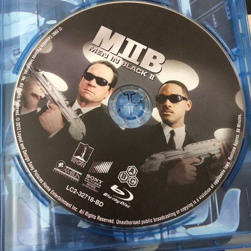 MIB II Men In Black II Blu-ray movie used with Greek subtitles