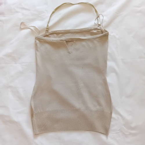 Guess Jeans Y2K Knitted Halter Top size S like new, beige