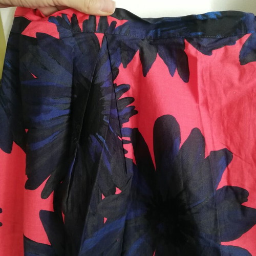 Floral midi skirt Moda at George size 42 like new, cotton, blue and pink