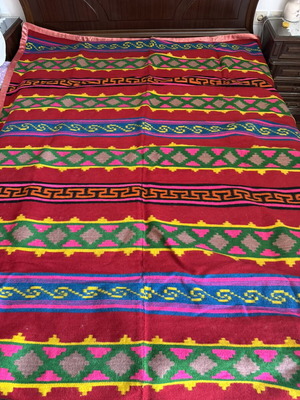 Handmade Loom Blanket like new 1.80x2.40