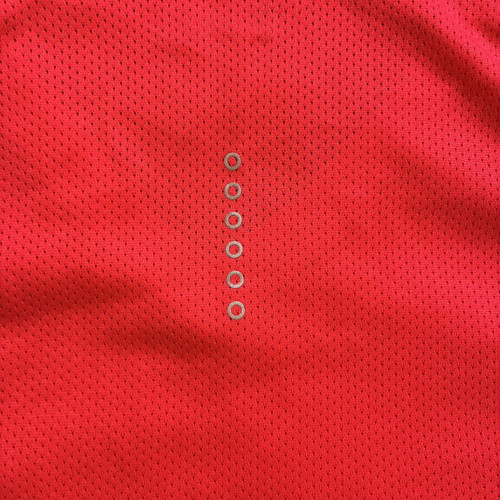 Nike Dry Miler V-Neck Running Shirt, red, size M