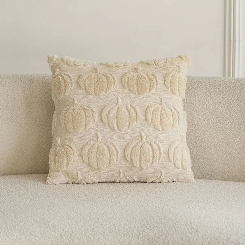 Set of 2 Pillowcases with Pumpkin Embossed Design new