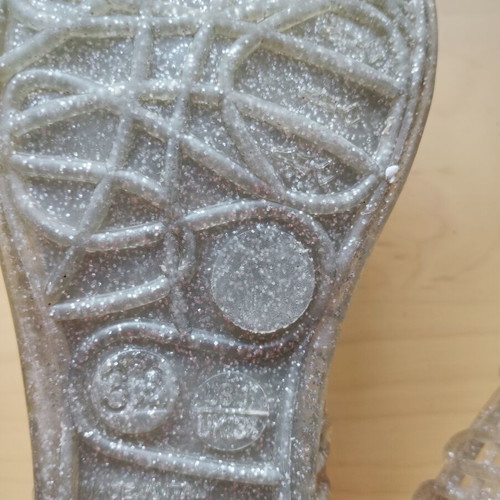 Silicone ballerina shoes for girl size 32 like new, gray
