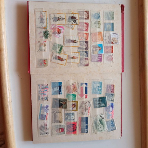 Stamp collection used with 16-page album