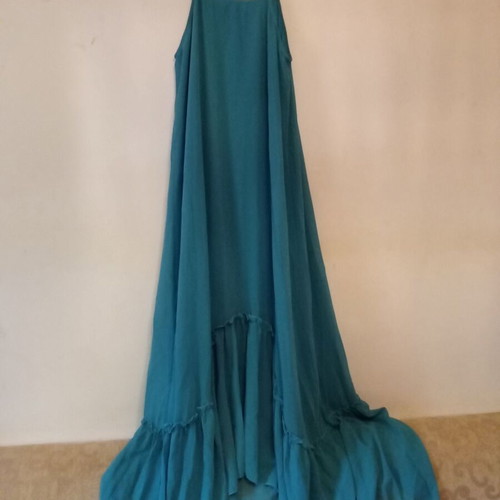Maxi dress Doca new, turquoise, size M