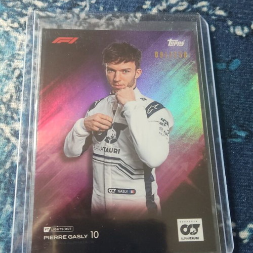 Topps F1 Lights Out 2023 Pierre Gasly numbered 91/150 like new