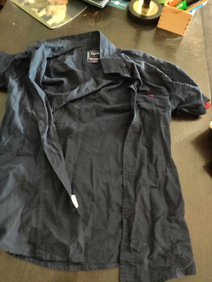 Men's shirt used, size L, black