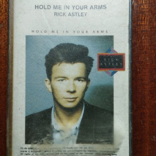 Rick Astley Hold Me In Your Arms cassette tape like new, 1987 pop