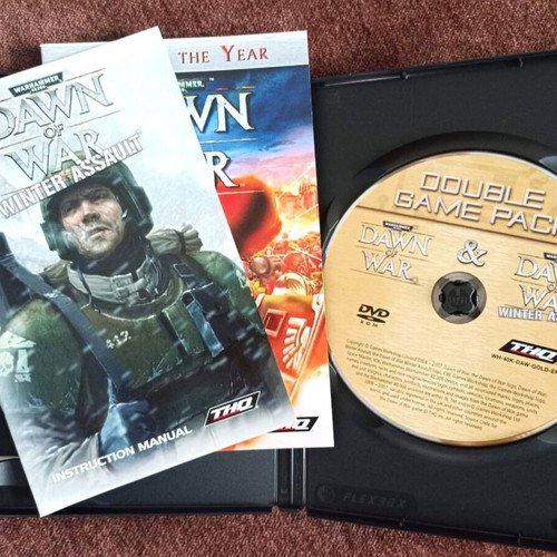 Warhammer 40K Dawn of War Winter Assault PC DVD double pack like new