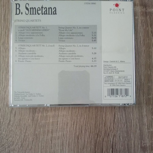 Smetana String Quartets CD used, classical music