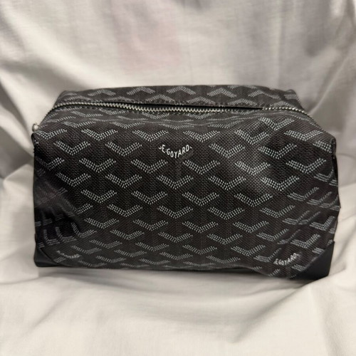 Goyard toiletry bag new, gray and black