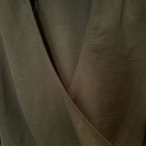 Zara top S black like new, cropped with V neck