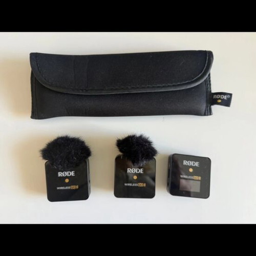 RØDE Wireless GO II set of 2 microphones like new, complete package
