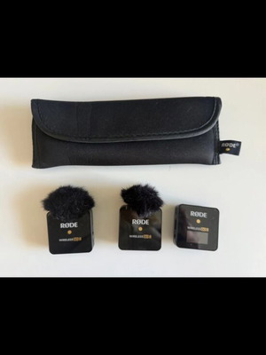 RØDE Wireless GO II σετ 2 μικροφώνων σαν καινούριο, πλήρες πακέτο