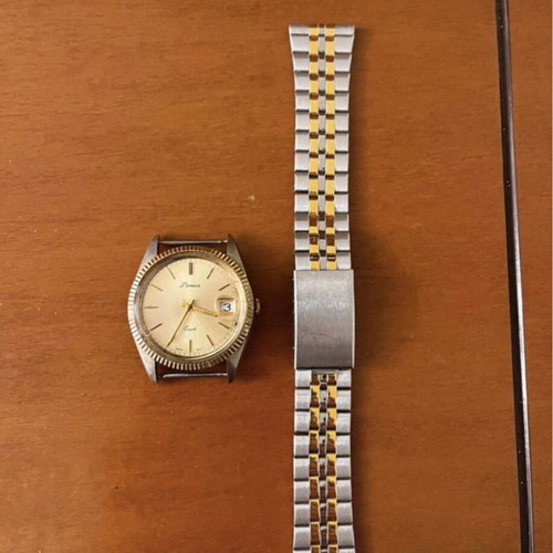 Datejust two tone Swiss made vintage quartz watch used