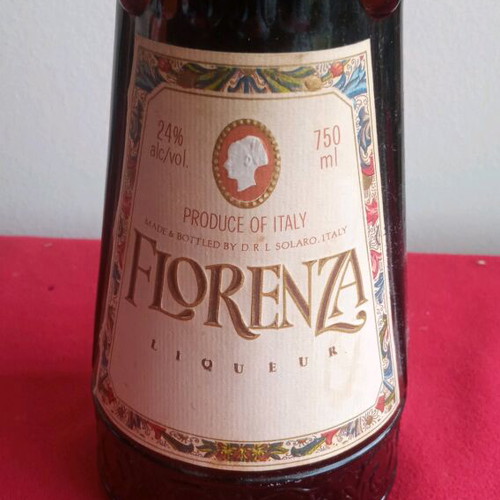 Florenza collectible bottle used, vintage, empty