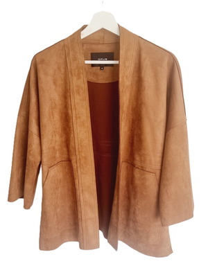 Opus women's brown suede jacket used, size 38