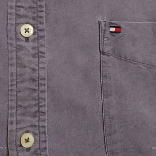 Tommy Hilfiger XLarge shirt like new, blue-purple washed finish