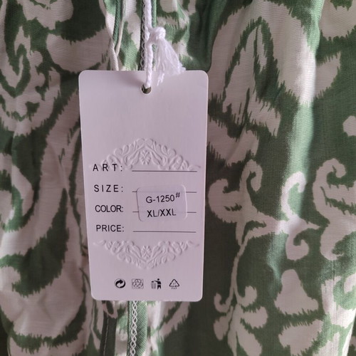 Women's Palazzo Pants new, sizes L and XL, white and green