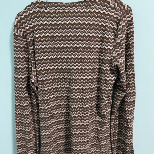 One Two women's blouse with zig-zag pattern used, size S
