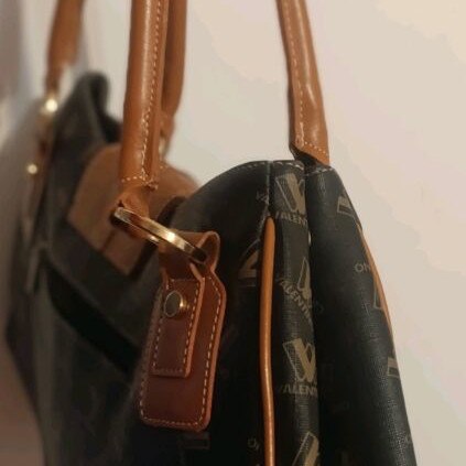 Valentino brown leather detail handbag like new