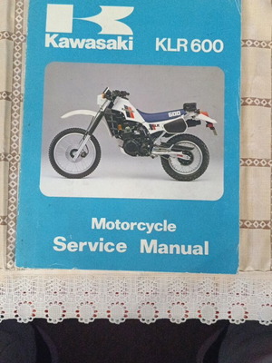 Kawasaki KLR Εγχειρίδιο Συντήρησης Μοτοσυκλέτας 1985 σαν καινούργιο