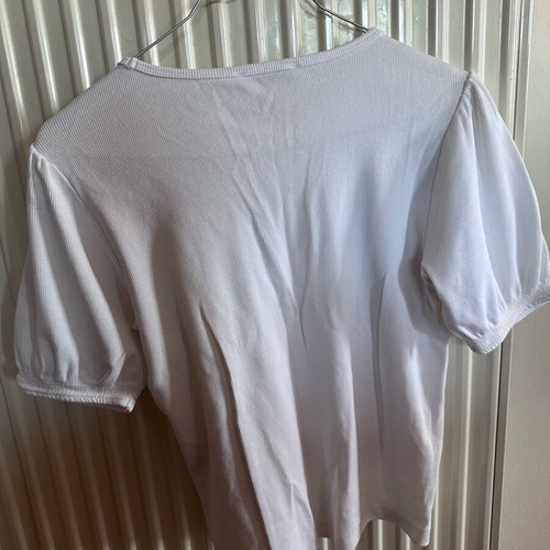 Zara women's blouse used, wide sleeve with elastic, size M
