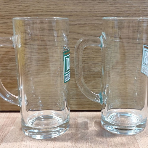 DAB Beer Two Promotional Glass Mugs 0.3l Like New