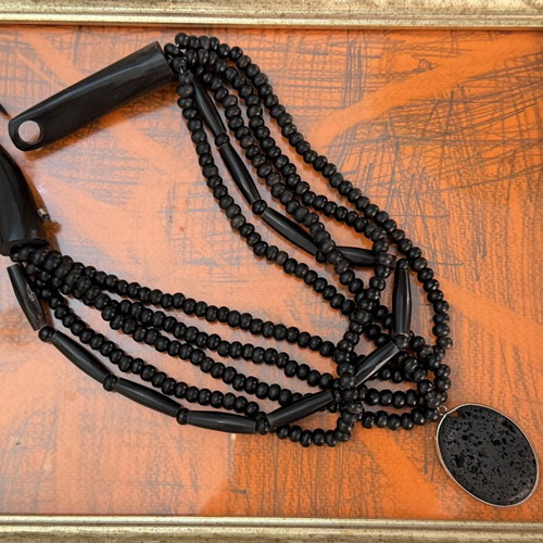 Vintage Large Bone Necklace new
