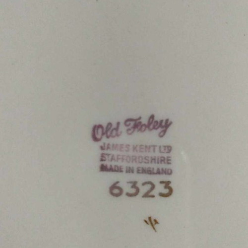 Vintage plate old foley james kent ltd staffordshire england used