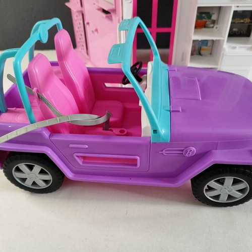 Barbie toys used, dolls, dollhouse, car, parts set