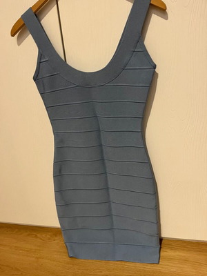 Herve Leger mini dress blue like new