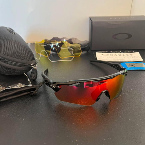 Oakley Radar EV Sunglasses new, full set with 4 lenses