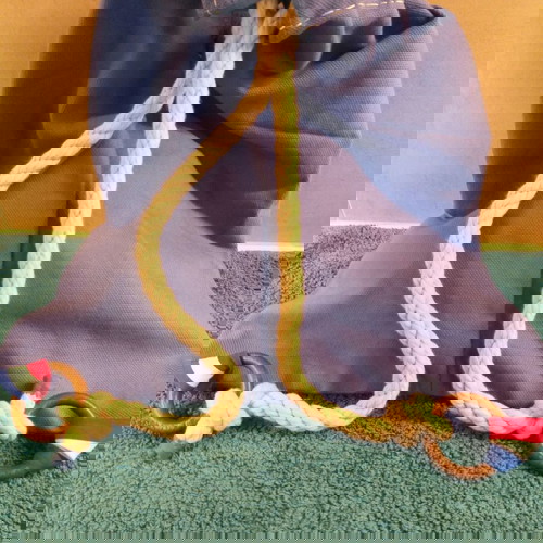 Τσάντα πλάτης πάνινη θαλάσσης μικρή σαν καινούργιο