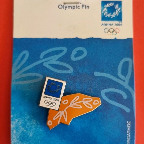Olympic lapel pins used, set of 8, Athens 2004